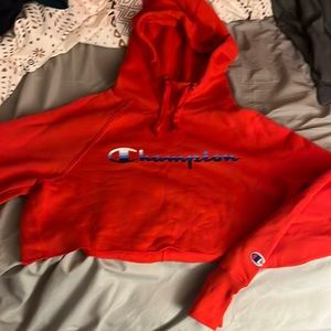 Women’s Champion cropped hoodie, Size-Medium
